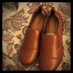 Brown never worn loafers